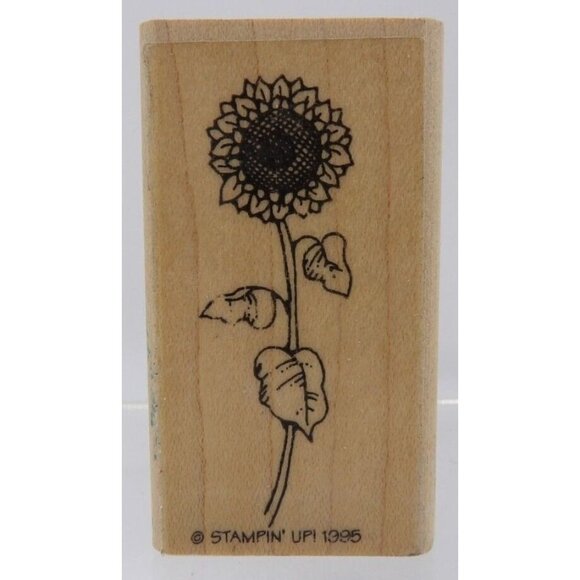 Sunflower Stamp Small ©Stampin' Up! ©1995 - Picture 1 of 2